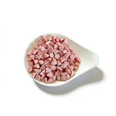 Phương tiện mài mòn nhựa màu hồng
